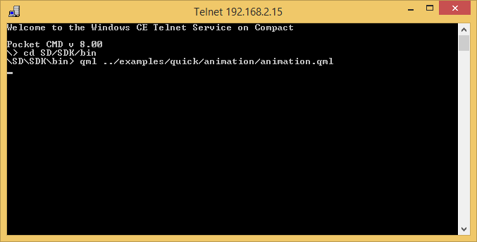 Telnet Screenshot